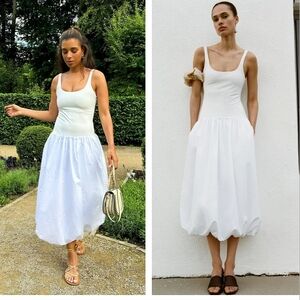 Zara Balloon Midi Dress